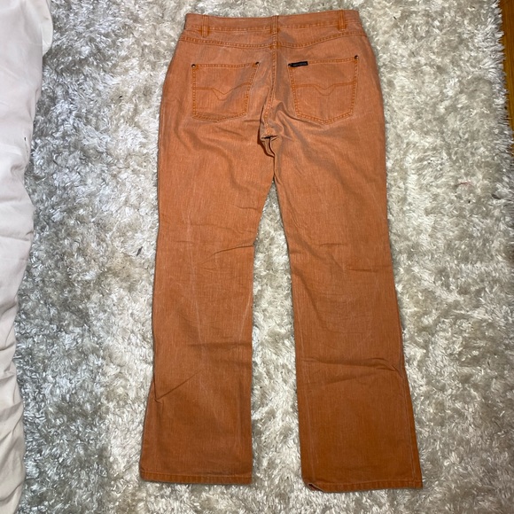 Harley Davidson Women's Orange Denim 12 - Picture 3 of 7